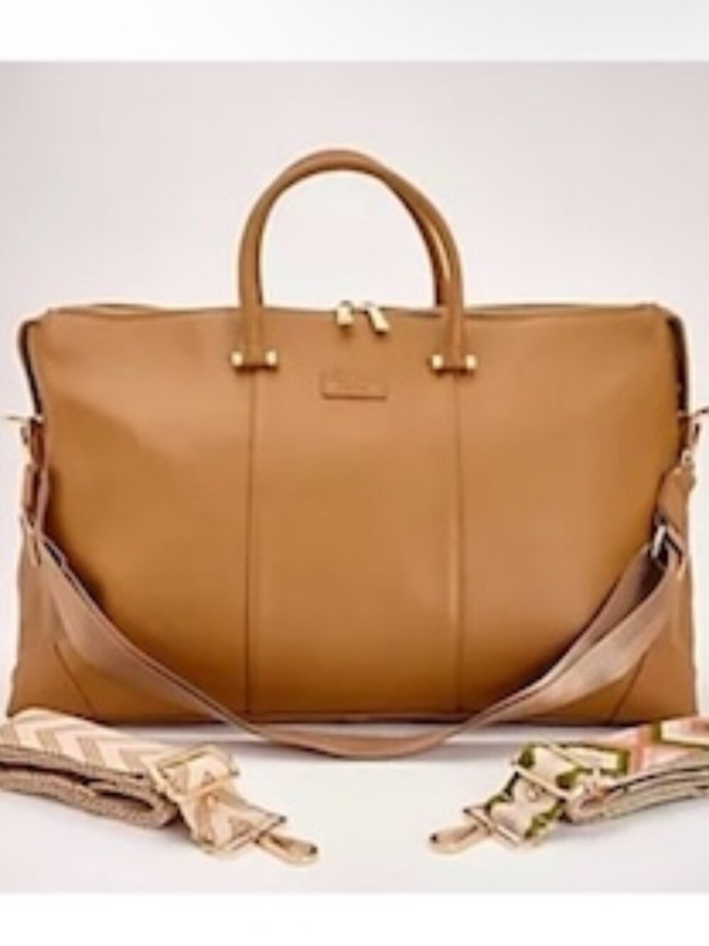 Pom Pom London Leather Weekend Bag with Multi-Straps